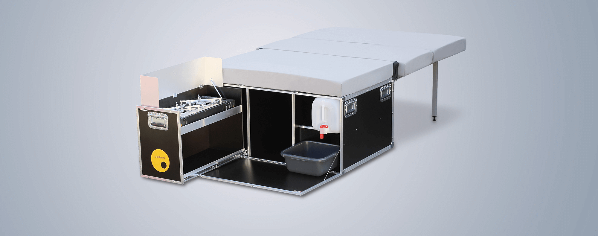 QUQUQ®5 Camping-Box mit Kocher
